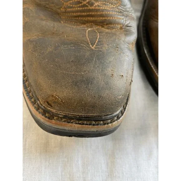 Men's Wolverine Western Work Boots, Size 8.5M Waterproof, Slip Resistant Brown - Picture 6 of 9